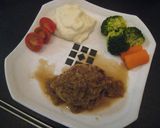 豆腐ハンバーグのオニガリソース作り方7写真
