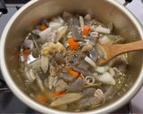 野菜たっぷりわが家のもつ煮込み作り方5写真