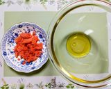 夏簡単昼食！大葉茗荷ネギ冷製明太子パスタ作り方1写真