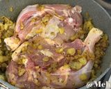 モルグ・ラーイェ・ポロウ　鶏肉の重ねご飯作り方3写真