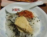 のり＋キムチ＋豆銘でいただくおかゆさん作り方3写真