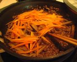 母のごぼうのひき肉炒め作り方3写真