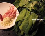 海老とほうれん草のトマトクリームパスタ作り方1写真