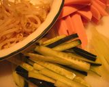 甘酢生姜の野菜巻き作り方1写真