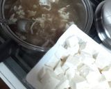 きゅうり消費に！豚と豆腐のまろやかスープ作り方4写真