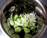 酸っぱさ控えめ☆わかめときゅうりの酢の物作り方6写真
