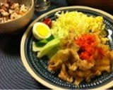 豚のしょうが焼き定食作り方5写真