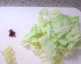 キャベツとアンチョビーのパスタ作り方1写真