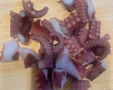 タコとツナの簡単アラビアータ🌶️作り方1写真
