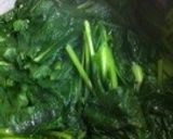 小松菜と揚げの煮浸し・田舎風煮干しだし作り方5写真