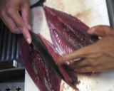 ソーダ鰹が釣れたら♪緑のタタキ作り方1写真