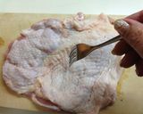 ぷるぷるジュレ添え♪鶏と舞茸の味付蒸し作り方1写真