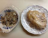 ぷるぷるジュレ添え♪鶏と舞茸の味付蒸し作り方6写真