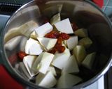圧力鍋でやわらか簡単♪親芋の塩トマト煮♪作り方2写真