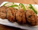 タレ不要☆豚挽き肉の簡単つくねバーグ作り方6写真