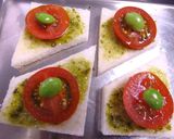 トマトとハムのカナッペ バジル風味作り方3写真