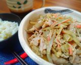 ＊豚肉とごぼうとえのきの紅しょうが炒め＊作り方5写真