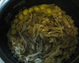 銀杏と舞茸の炊きこみ御飯作り方3写真