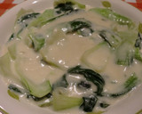 青梗菜のミルク煮　ちんげんさい牛乳煮作り方4写真