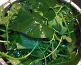 サツマイモの葉中華炒め作り方1写真