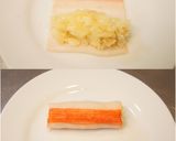 お弁当に♬カニカマ巻でマヨ焼き✿作り方3写真