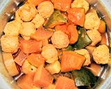 「カボチャ大根肉団子」作り方3写真