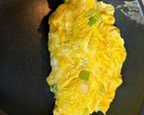 簡単　ねぎオムレツ　ふわふわ　とろとろ　絶品作り方4写真
