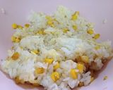 甘醤油炒めのコーンとチーズのおにぎり作り方2写真