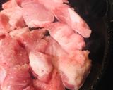 豚うで肉ブロックのサイコロステーキ作り方1写真