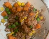 全てレンジ和風レモン風味オムライス弁当作り方4写真