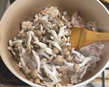 鶏ひき肉としめじのオイスターあんかけ作り方7写真