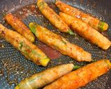 旨辛ハニーコチュジャン味♪オクラの肉巻き作り方5写真