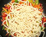 「コロッケ焼うどん」作り方3写真