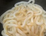 納豆生卵かつお節ほうれん草のお醤油うどん作り方5写真