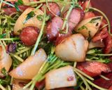豆苗とジャガイモのデリ風ホットサラダ作り方6写真