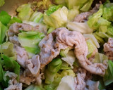 豚こまとキャベツのスープ作り方1写真