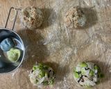 枝豆と塩昆布とおかかと卵のおにぎり作り方4写真