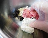 キャベツとコーンの豆腐みそハンバーグ作り方1写真