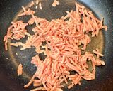 豚ミンチと野菜キムチ炒め作り方1写真