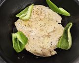 炒めないペペロンチーノとむね肉のグリルチキン作り方4写真