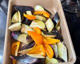 ナスとパプリカの揚げびだし風燒きびだし作り方1写真