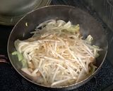 鶏皮とネギの塩焼きうどん作り方3写真