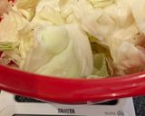 超簡単 キャベツと玉ねぎの満腹ふわ玉焼き作り方1写真