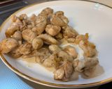 鶏背肉の黒酢餡炒め。作り方2写真