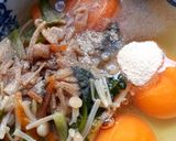 お弁当に☆切る☆小松菜の重ね煮入り卵焼き作り方4写真