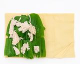 簡単朝ごはん!豆腐皮で食べる中華スープ作り方3写真