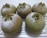 春菊とホウレン草のパン作り方9写真