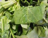 ほうれん草と魚肉ソーセージのソテー作り方1写真