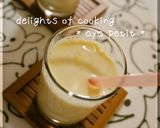 とっても簡単♫豆乳＆フルーツ缶詰ジュース作り方3写真