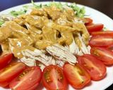 手作りサラダチキンで作る簡単バンバンジー作り方5写真